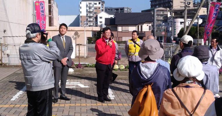 小倉北区・JR小倉駅前交差点での朝の街頭演説、小倉南区・守恒校区のウォーキング大会　衆議院議員　きいたかし　福岡10区　(北九州市門司区・小倉北区・小倉南区)