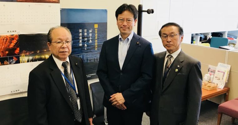 井上新福岡県議会議長と畑中新副議長が国会事務所に就任ご挨拶、青少年自然体験等推進法案ヒアリング、井上秀作北九州市議会議長も九州市議会議長会の要望で国会事務所に、オリパラ関連法案の議員立法を委員会として起草・採決・可決　衆議院議員　きいたかし　福岡10区　(北九州市門司区・小倉北区・小倉南区)
