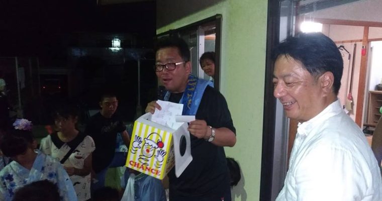 門司区・畑財産区納涼祭、小倉北区・北小倉校区慰霊祭・盆踊り　衆議院議員　きいたかし　福岡10区　(北九州市門司区・小倉北区・小倉南区)