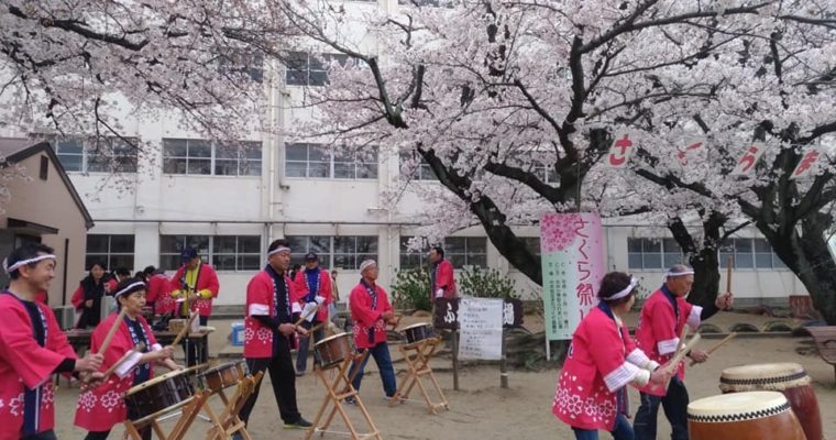 小倉北区・中井校区のさくらまつり、北小倉校区の桜交流会、小倉北区の原田ひろし県議候補の街頭行動、門司区・大里東公民館にておがたふみのり個人演説会　衆議院議員　きいたかし　福岡10区　(北九州市門司区・小倉北区・小倉南区)