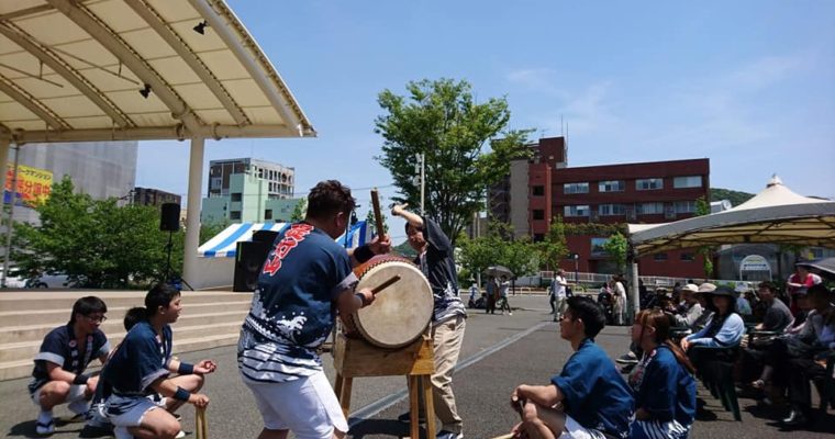 門司港レトロで門司海峡フェスタ、故郷の伝統芸能・田野浦提灯山太鼓を披露　衆議院議員　きいたかし　福岡10区　(北九州市門司区・小倉北区・小倉南区)