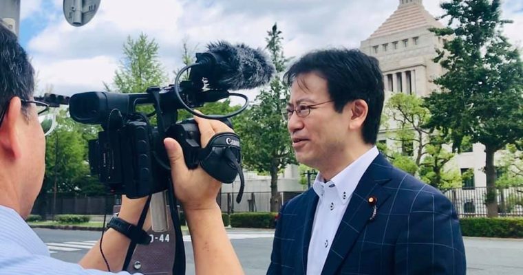 自治労福岡県本部の皆さんを国会事務所でお迎え、メディア取材、平野国民民主党幹事長と広報関係の打ち合わせ、参院選の広報関係の振り返りの会議　衆議院議員　きいたかし　福岡10区　(北九州市門司区・小倉北区・小倉南区)