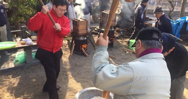 小倉倫理法人会の経営者モーニングセミナー出席、小倉南区・湯川水神社のもちつきのお手伝い、小倉北区・貴船校区節分祭、教育団体の研修大会出席、少林寺拳法福岡県グループの新春の集い　衆議院議員　きいたかし　福岡10区　(北九州市門司区・小倉北区・小倉南区)　