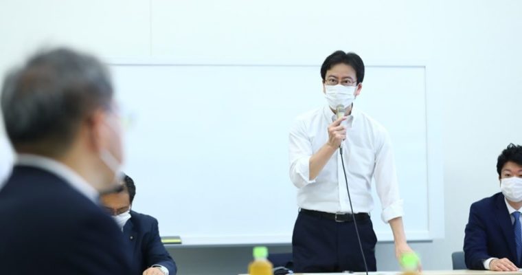 大学入試について全国高等学校長協会の萩原聡会長より聞き取り、令和2年7月豪雨の被災状況及び対策等についてとGIGAスクール構想の実現に向けた工程表について聞き取り　衆議院議員　きいたかし　福岡10区　(北九州市門司区・小倉北区・小倉南区)