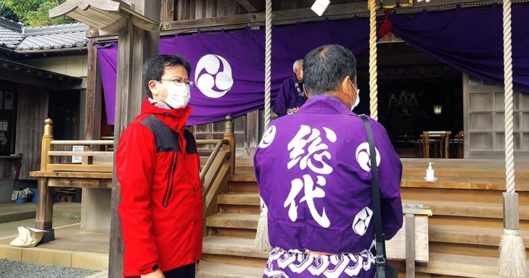 感染防止しながら地元まわり　衆議院議員　きいたかし　福岡10区　(北九州市門司区・小倉北区・小倉南区)