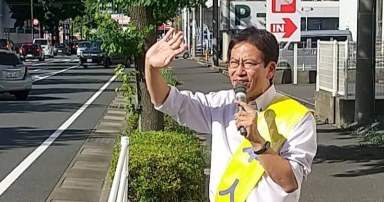 暑い中の対話と訴え　衆議院議員　きいたかし　福岡10区（北九州市門司区・小倉北区・小倉南区）