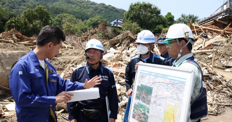 立憲民主党泉代表が豪雨災害被災地を視察　衆議院議員　きいたかし　福岡10区（北九州市門司区・小倉北区・小倉南区）