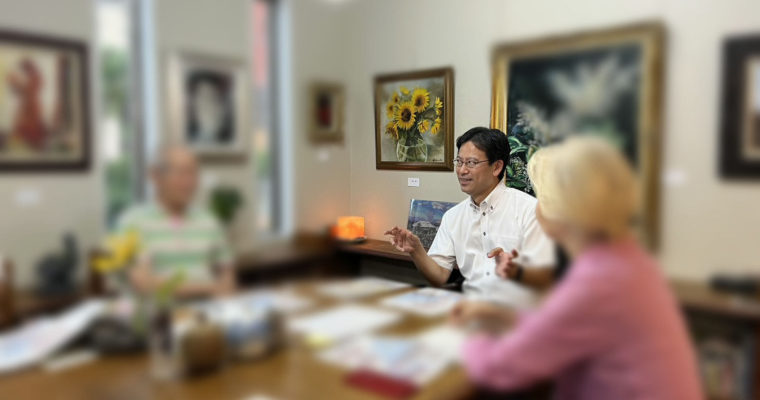画廊喫茶で対話集会　衆議院議員　きいたかし福岡10区（北九州市門司区・小倉北区・小倉南区）