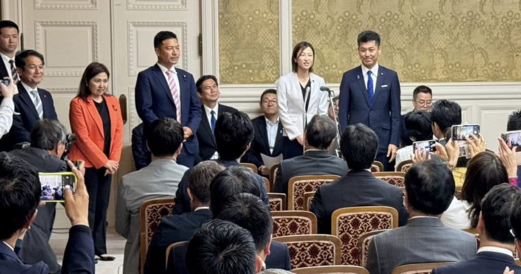 連休明け、3補選の当選者を迎えて　衆議院議員　きいたかし　福岡10区（北九州市門司区・小倉北区・小倉南区）