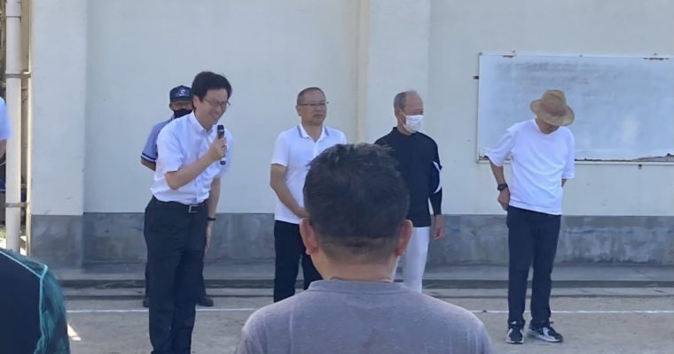 灼熱の北九州をまわる　衆議院議員　きいたかし　福岡10区（北九州市門司区・小倉北区・小倉南区）