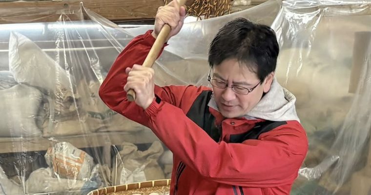 年末、もちつきをハシゴ　衆議院議員　きいたかし　福岡10区（北九州市門司区・小倉北区・小倉南区）